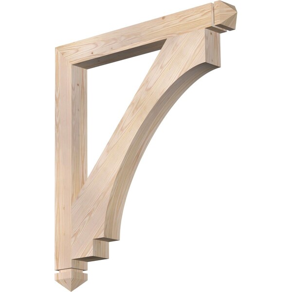 Ekena Millwork Imperial Arts & Crafts Smooth Bracket, Douglas Fir, 3 1/2"W x 34"D x 38"H BKT04X34X38IMP03SDF - main
